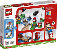 LEGO Super Mario Boomer Bill Barrage rotating platform adds adjustable difficulty.