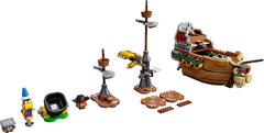 LEGO Super Mario Bowser Airship interior unfolds with detailed play space