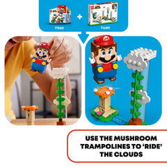 LEGO Super Mario Dodging Spiked Roller image captures tense coin-collecting action