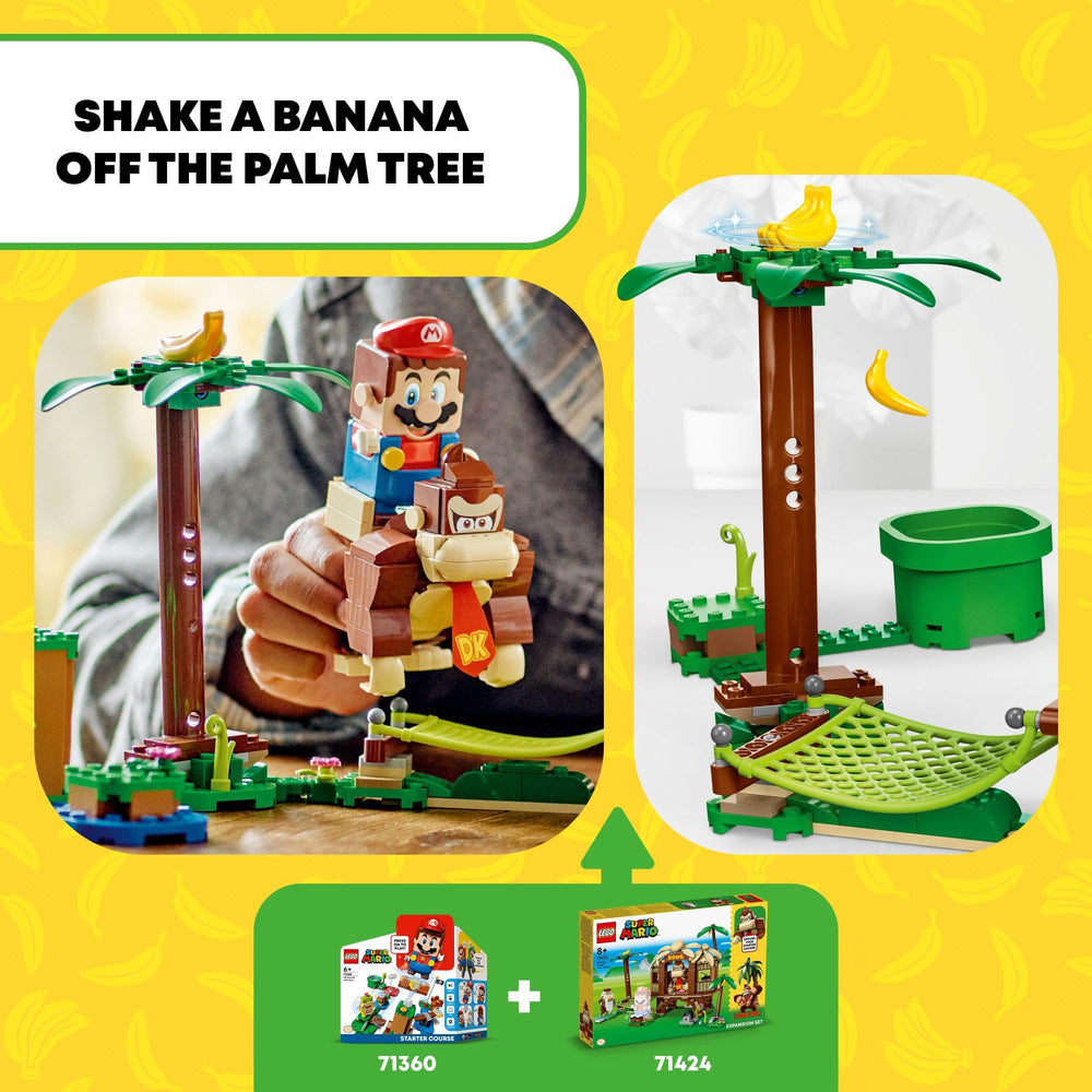 LEGO Super Mario Donkey Kong Tree House palm banana moment