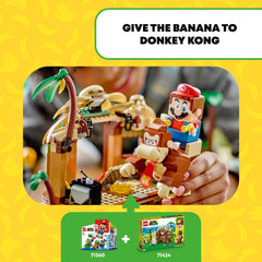 LEGO Super Mario Donkey Kong Tree House conga drums interaction