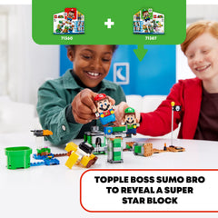Expandable LEGO Super Mario levels for solo or group play.
