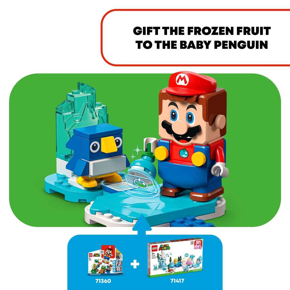 LEGO Super Mario hidden fruit element encourages exploration and problem solving.