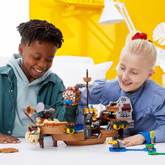 LEGO Super Mario Bowser Airship interior figures boost interactive challenges