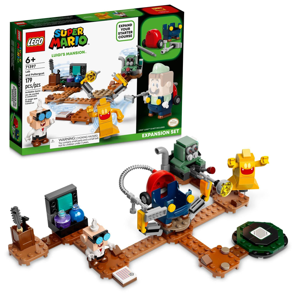 LEGO Super Mario Luigi’s Mansion Lab and Poltergust in action for ghost-catching imagination