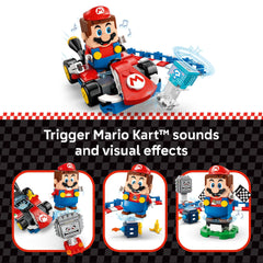 LEGO Super Mario track barriers provide customizable race courses.