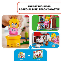 LEGO Super Mario Peach's Castle figures set supports cooperative play with friends