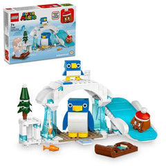LEGO Super Mario Penguin Family Snow Adventure ice cave scene for imaginative play