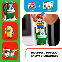 LEGO Super Mario Piranha Plant Super Star Power image emphasizes dramatic power-ups