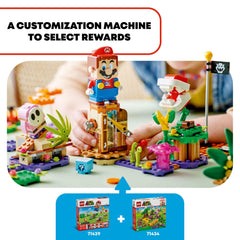 LEGO Super Mario Soda Jungle Maker set Piranha Plant creates dynamic scenes.