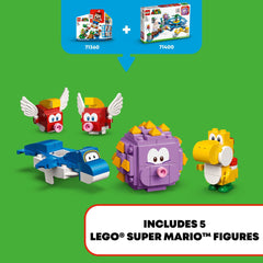 LEGO Super Mario springboard dives capture high diving moments and action