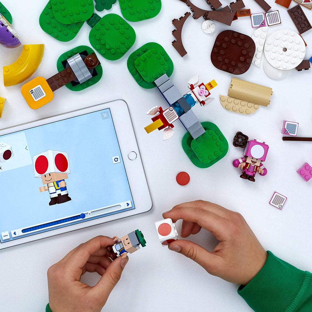 LEGO Super Mario Toad's Treasure Hunt 1-2-3 blocks unlock bonus coins with play