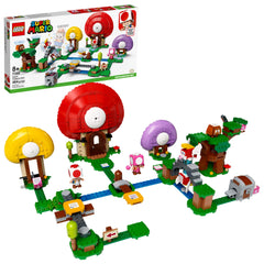 LEGO Super Mario Toad's Treasure Hunt expansion bridge and platforms for imaginative adventures