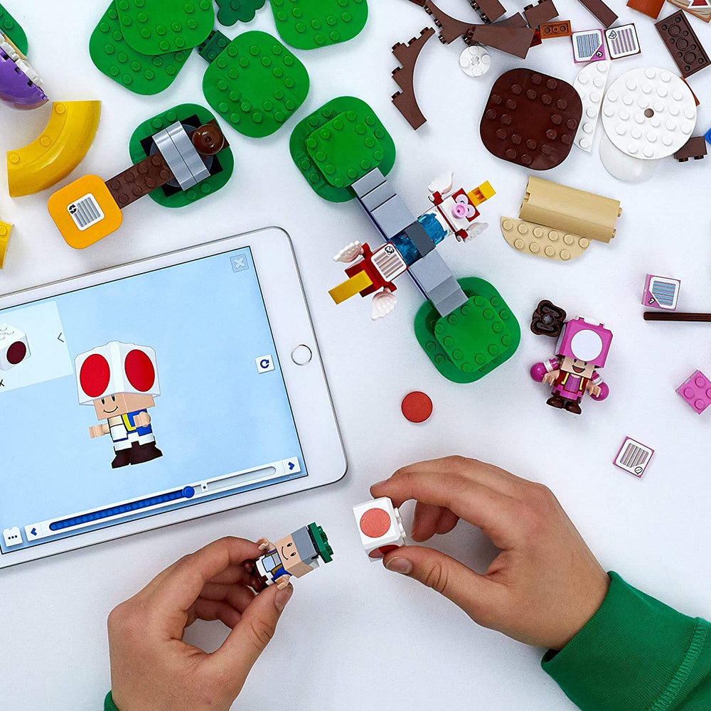 LEGO Super Mario Toad’s Treasure Hunt expansion one two three blocks reveal puzzle moments