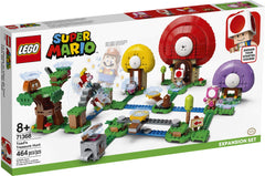 LEGO Super Mario Toad's Treasure Hunt tree reveals hidden 1-2-3 blocks for puzzles