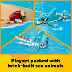 LEGO Surfer Beach House small boat supports seaside exploration