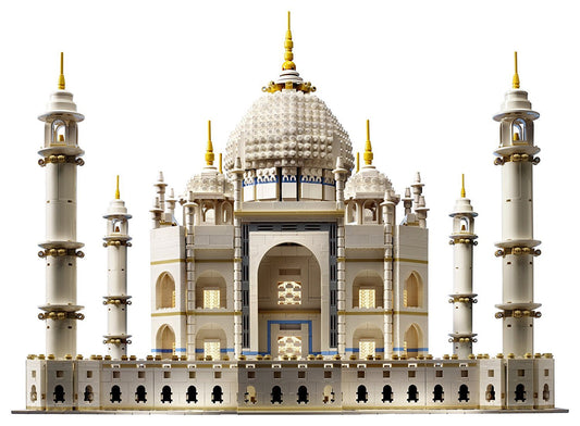 LEGO Taj Mahal exterior arches show intricate architecture for display
