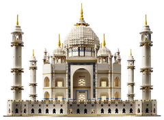 LEGO Taj Mahal exterior arches show intricate architecture for display