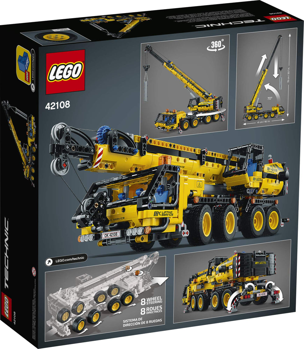 LEGO Technic 42108 hoist concrete pillar demonstrates realistic lifting.