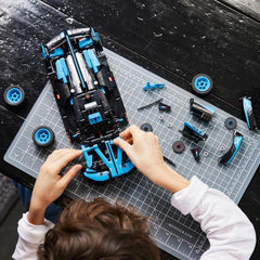 LEGO Technic 42162 Bugatti Agile Blue instructions progress image