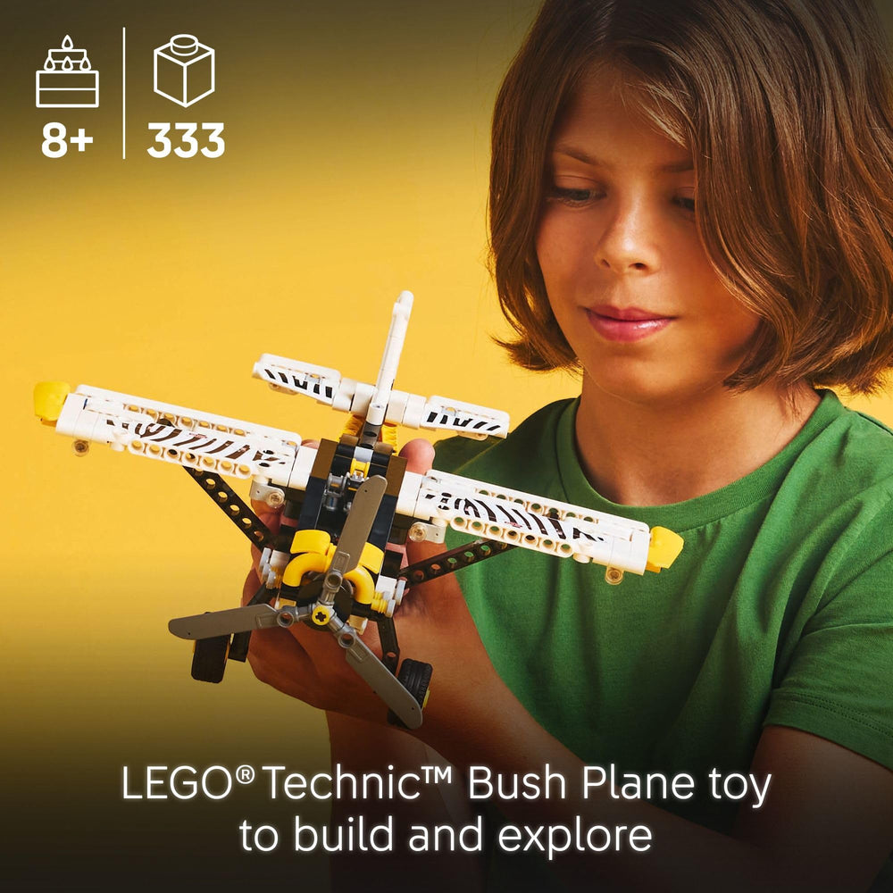 LEGO Technic Bush Plane engine exposed inspires curiosity about piston mechanisms