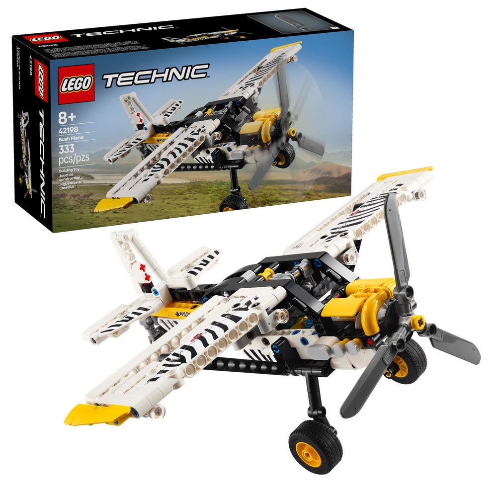 LEGO Technic Bush Plane propeller in motion boosts imaginative flight play
