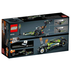 LEGO Technic Dragster includes printed and digital build instructions
