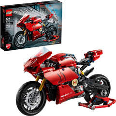 LEGO Technic Ducati Panigale V4 R gearbox action demonstrates two-speed mechanism in a compact model