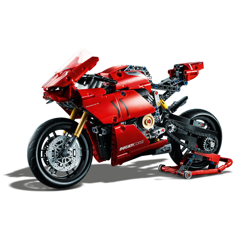 LEGO Technic Ducati Panigale V4 R gearbox inside demonstrates gearing options