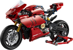 LEGO Technic Ducati Panigale V4 R suspension detail conveys smooth, realistic movement