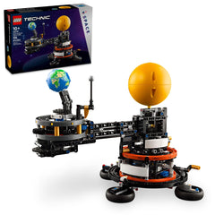LEGO Technic Earth Moon orbit model for hands-on learning.