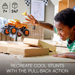 LEGO Technic El Toro Loco horns and graphics add authentic Monster Jam flair.