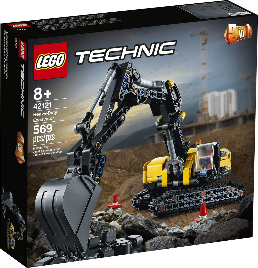 LEGO Technic Heavy-Duty Excavator 42121 rotating body for multi-angle excavation
