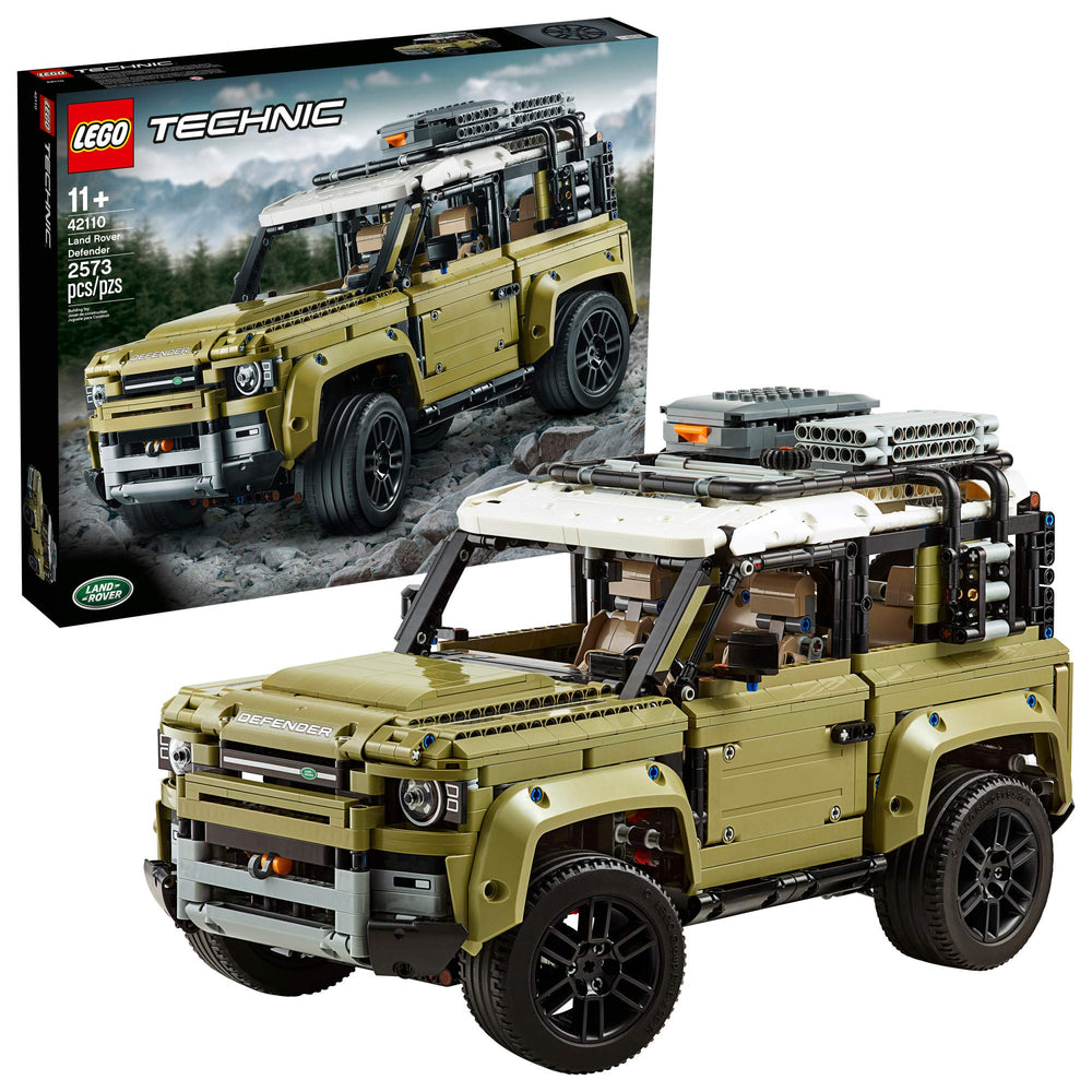 LEGO Technic Land Rover Defender 42110 full model on display for collectors and fans