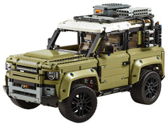 LEGO Technic Land Rover Defender 42110 interior cabin with open doors showing dashboard