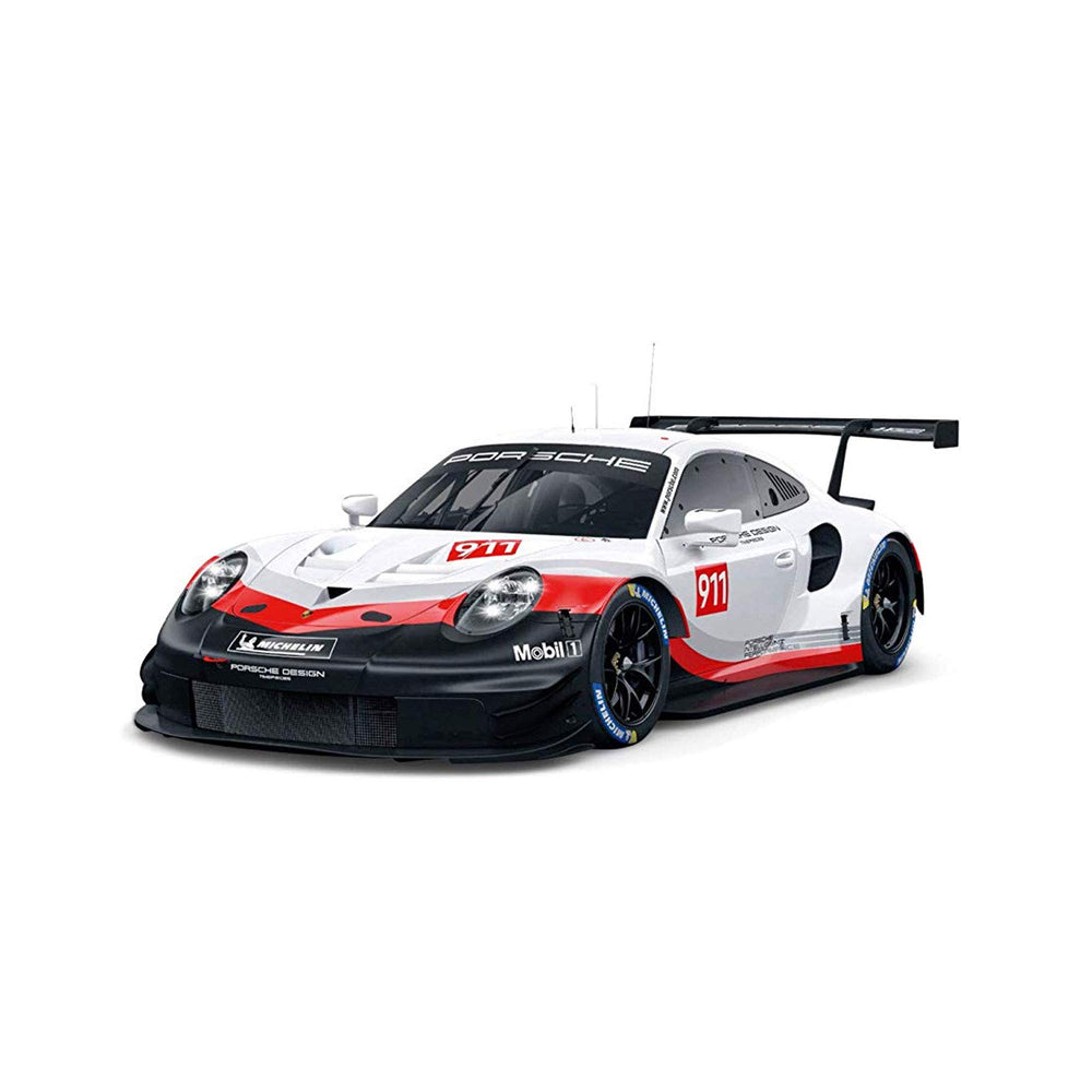 LEGO Technic Porsche 911 RSR rear wing detail for dynamic display