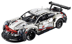 LEGO Technic Porsche 911 RSR working differential adds authentic model functionality.