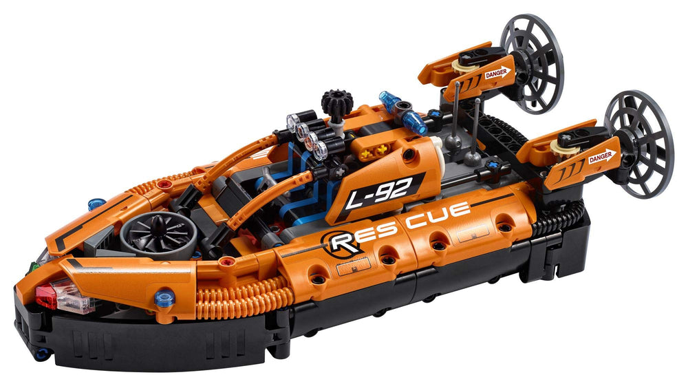 LEGO Technic Rescue Hovercraft cockpit with seats and control panel for immersive role-play