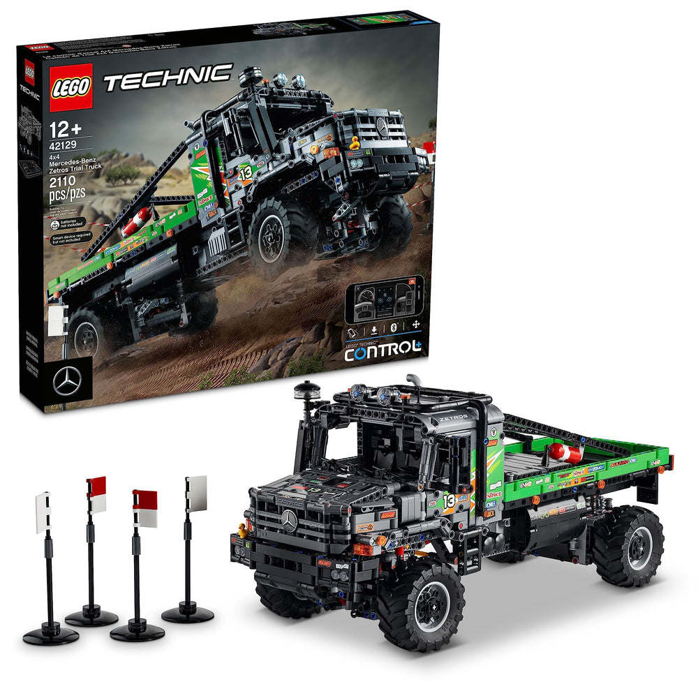 LEGO Technic Zetros truck front cab opened to reveal interior details for interactive building