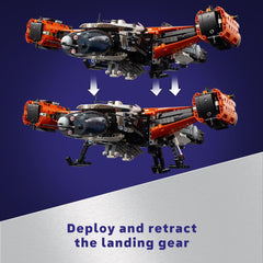 LEGO Technic VTOL LT81 rotating engines illustrating dynamic flight motion