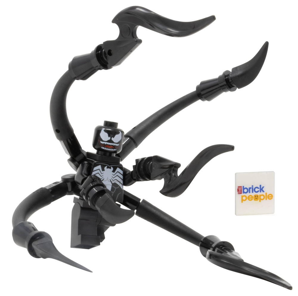 LEGO Venom minifigure with long arms for dynamic display and play