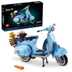 LEGO Vespa 125 model front view for a stylish home display