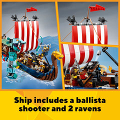 LEGO Viking minifigures with helmets for diverse battlefield play.