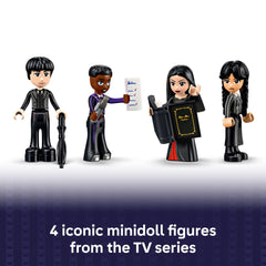 LEGO Wednesday Morticia's Cottage buildable car for on-campus detective adventures