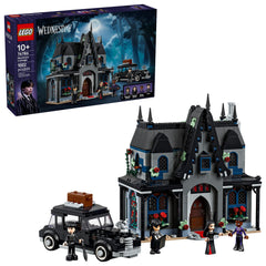 LEGO Wednesday Morticia's Cottage front view for imaginative play and display