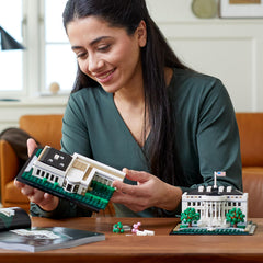 LEGO White House 21054 executive residence section for study and display.