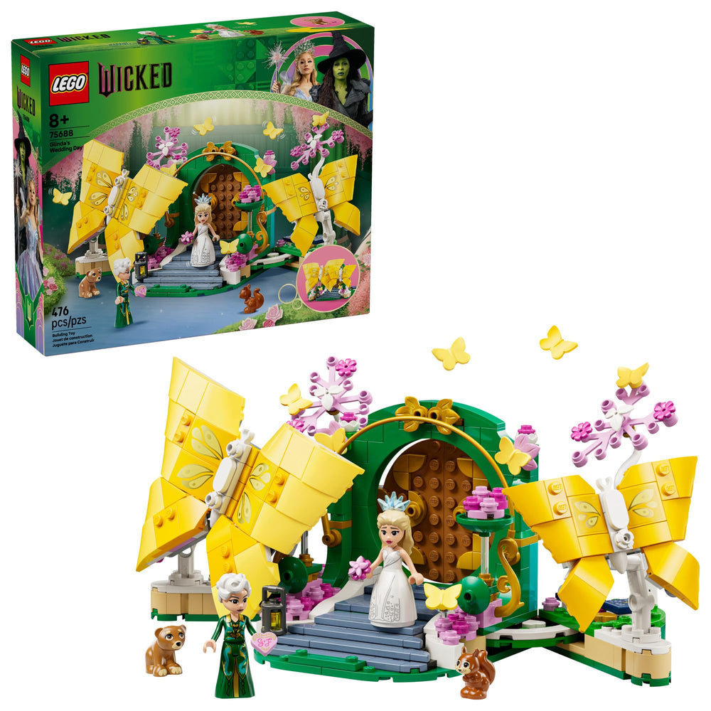 LEGO Wicked Glinda's Wedding Day front view for imaginative storytelling.