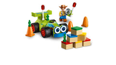 LEGO Woody and RC assembly set for shared toy fun.