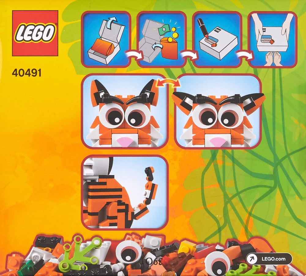 LEGO The Year of The Tiger bricks arrangement highlights tactile building for fine motor use