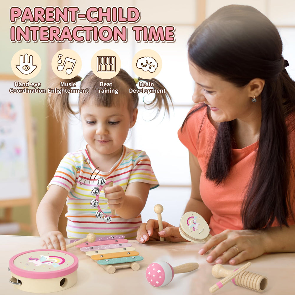 Lehoo Castle bell handle aiding hearing development and fine motor skills.